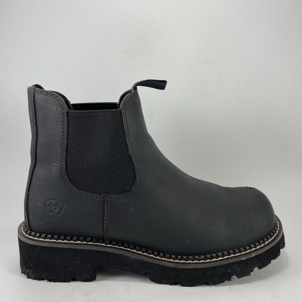 Ariat Fatbaby Chelsea Western Boots Womens US Size 7 B Black Leather Cowboy